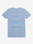 The Longest Things Megalodon, Blue Whale, Monday Light Blue T-Shirt, LIGHT BLUE, hi-res