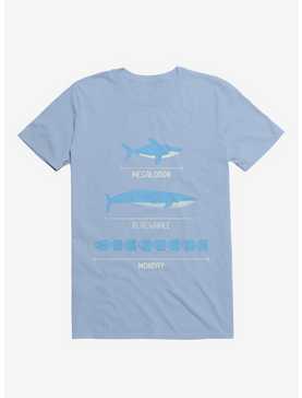 The Longest Things Megalodon, Blue Whale, Monday Light Blue T-Shirt, , hi-res