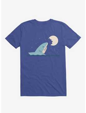 Shark Moon Bite Royal Blue T-Shirt, , hi-res