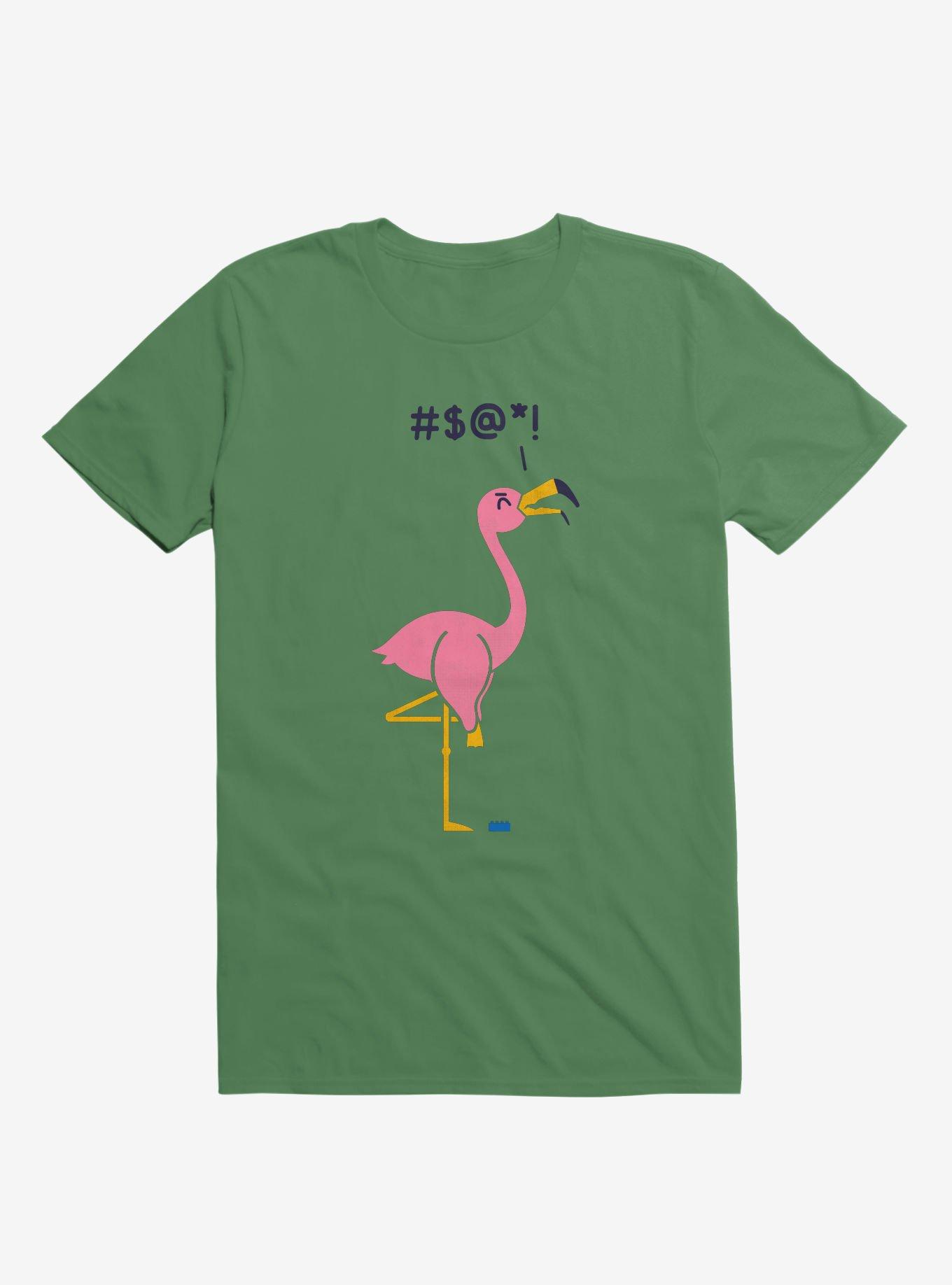 Ouch! Flamingo Irish Green T-Shirt, IRISH GREEN, hi-res