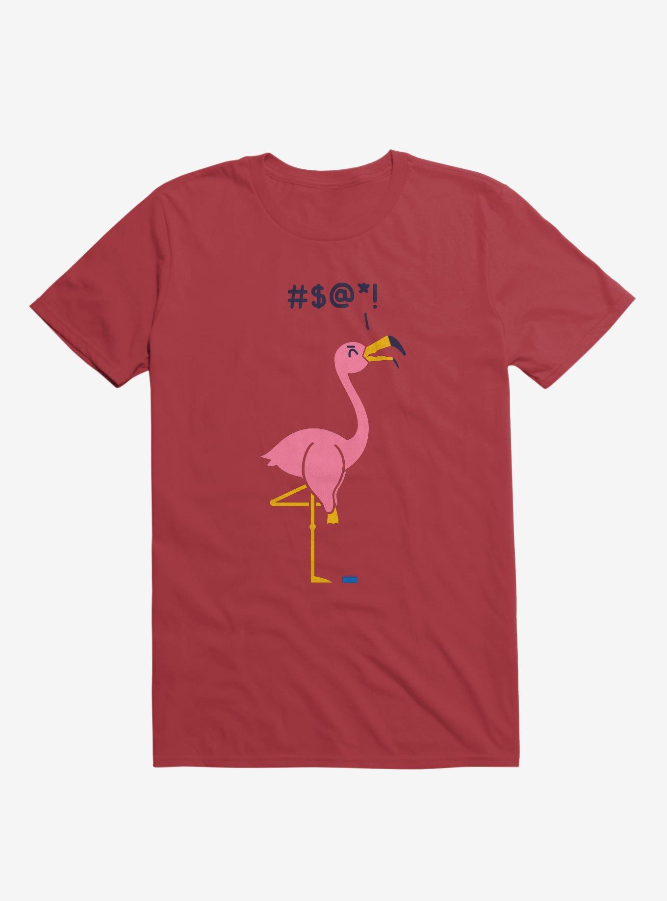 Ouch! Flamingo Red T-Shirt, , hi-res