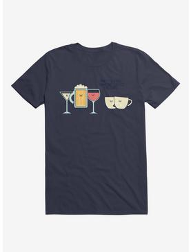 Party's Over Someone Called The Cups Navy Blue T-Shirt, , hi-res