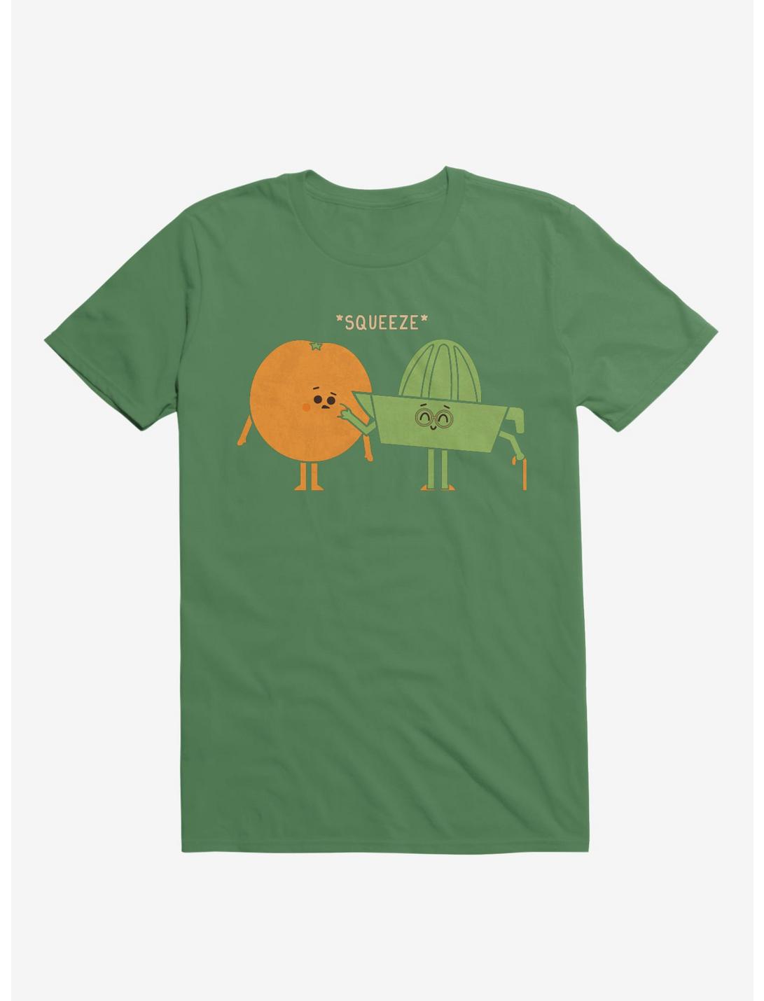 Squeeze Juicer Squeezing Orange Irish Green T-Shirt, IRISH GREEN, hi-res