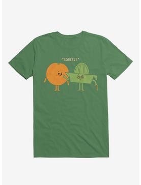 Squeeze Juicer Squeezing Orange Irish Green T-Shirt, , hi-res