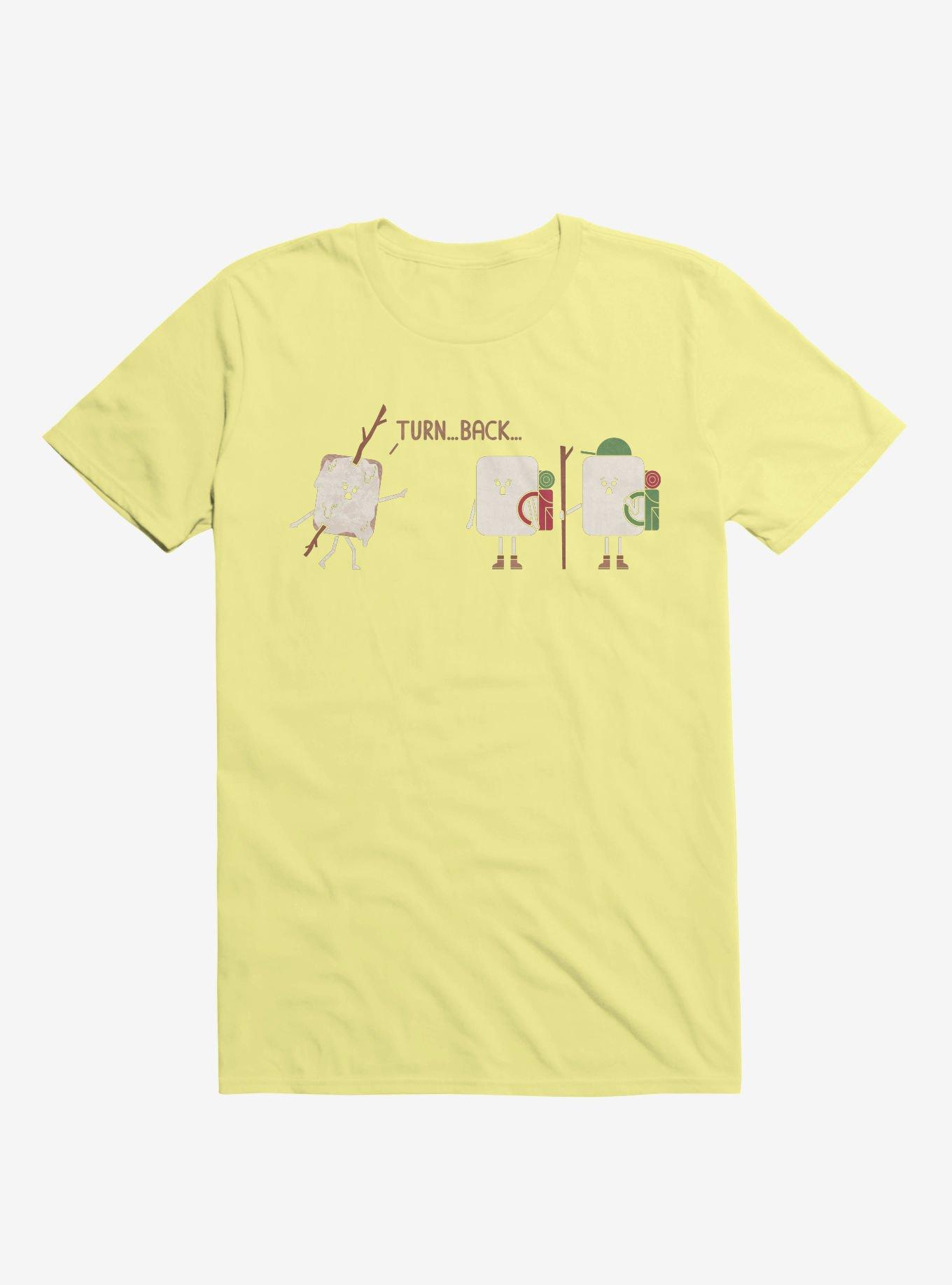 Turn Back Marshmallow Warning Corn Silk Yellow T-Shirt, , hi-res