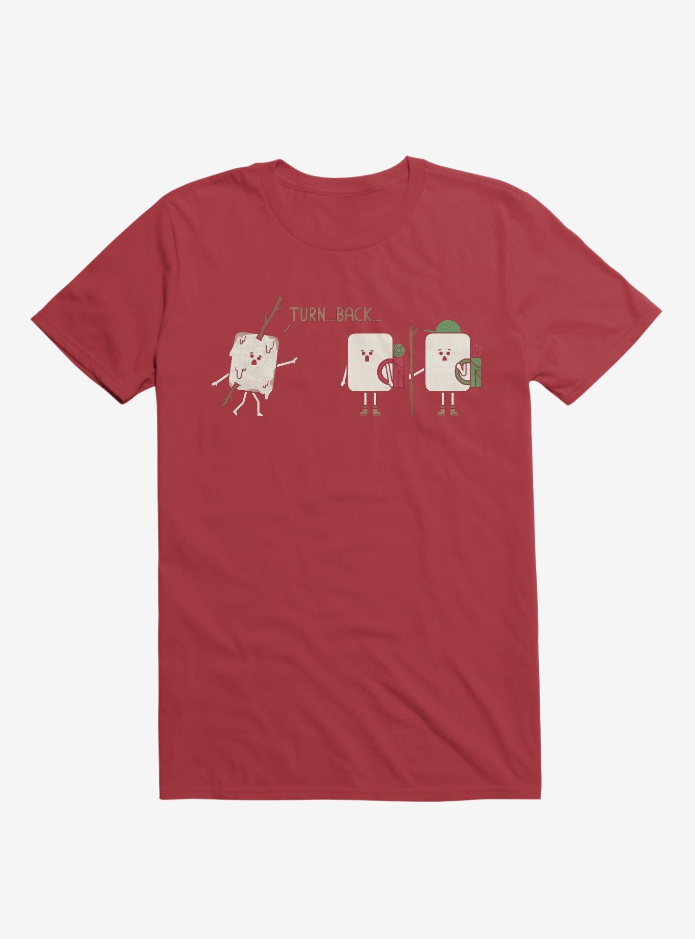 Turn Back Marshmallow Warning Red T-Shirt, RED, hi-res