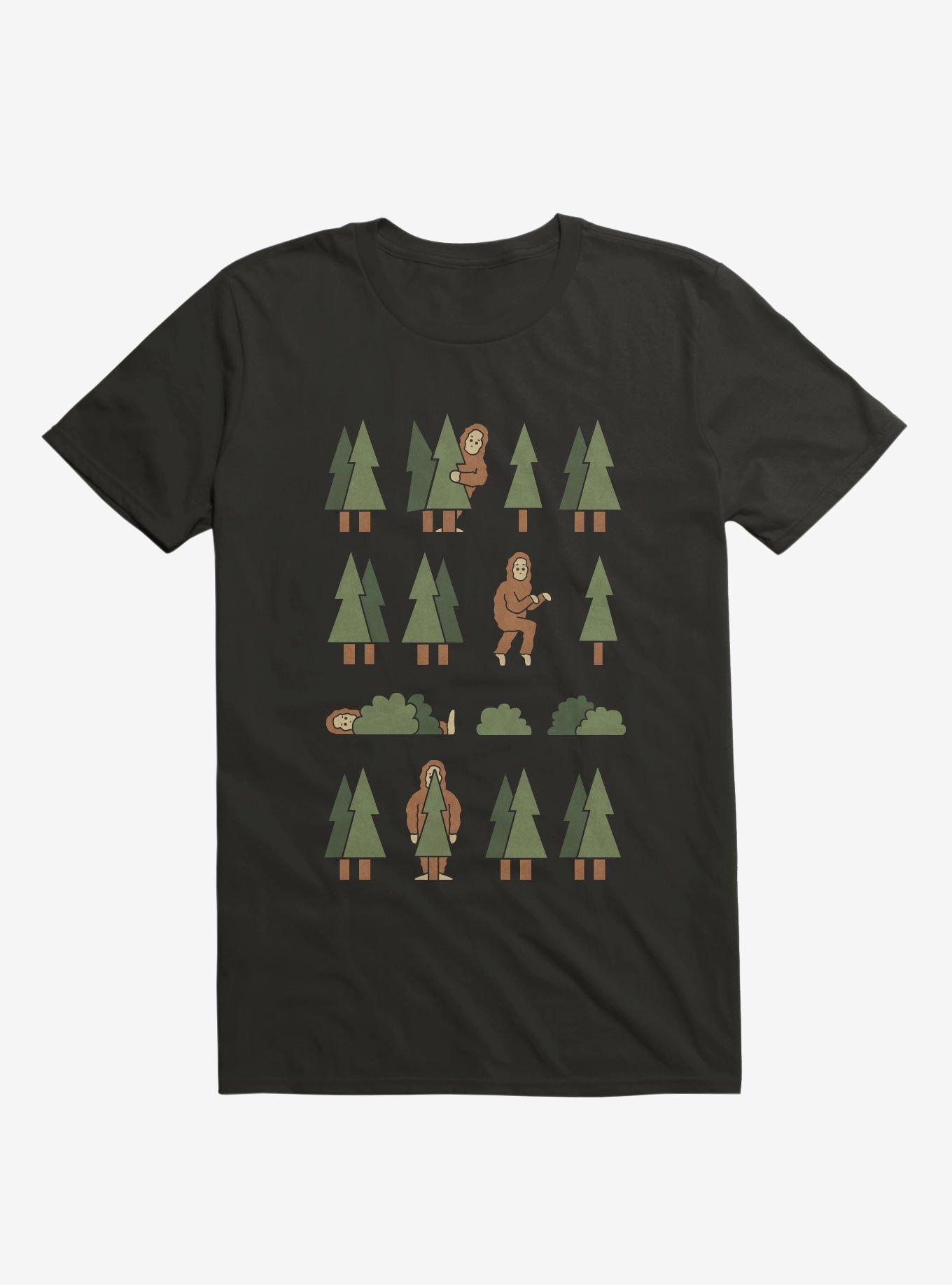 Bigfoot Forest Black T-Shirt, , hi-res