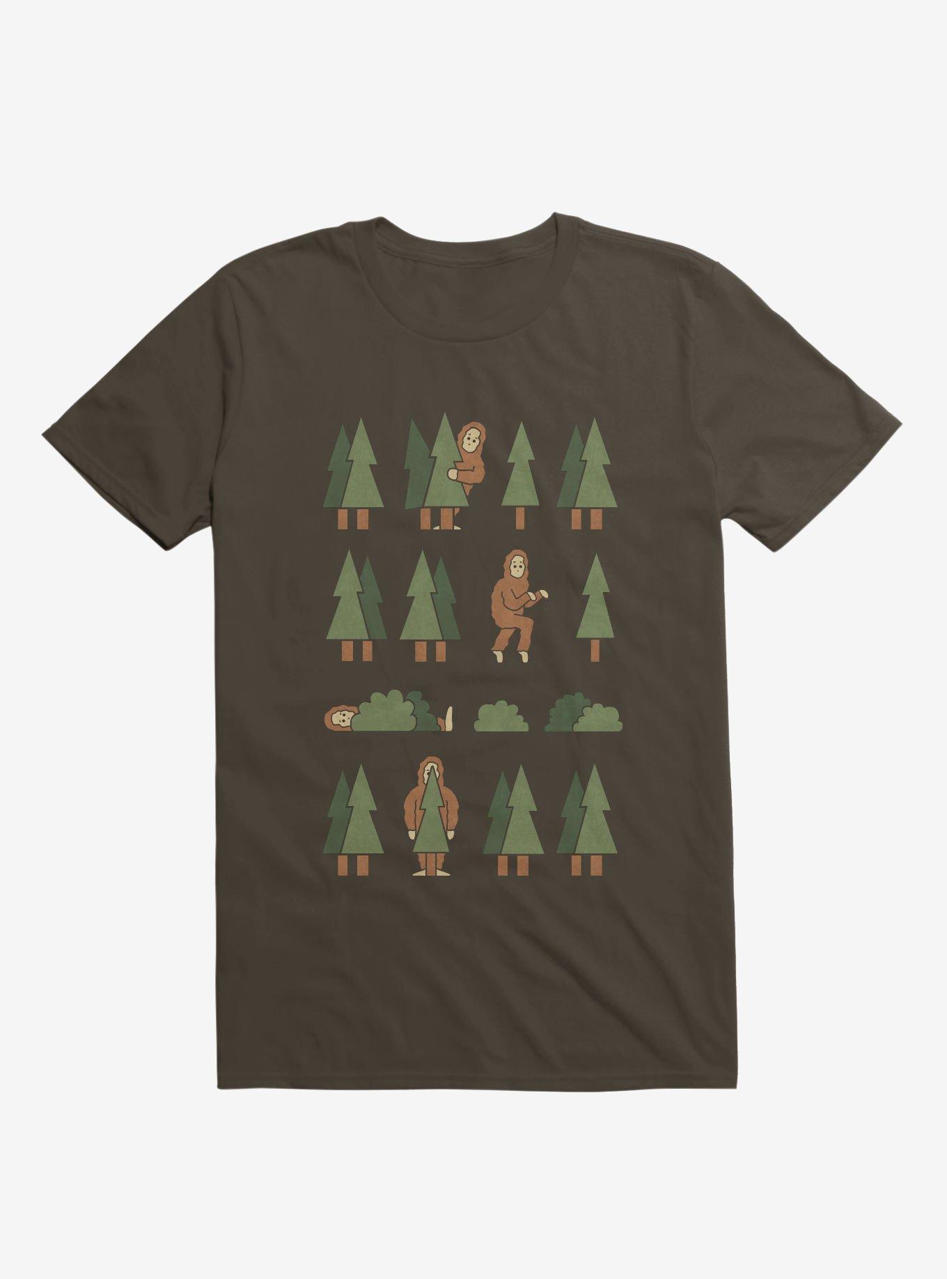 Bigfoot Forest Brown T-Shirt, BROWN, hi-res