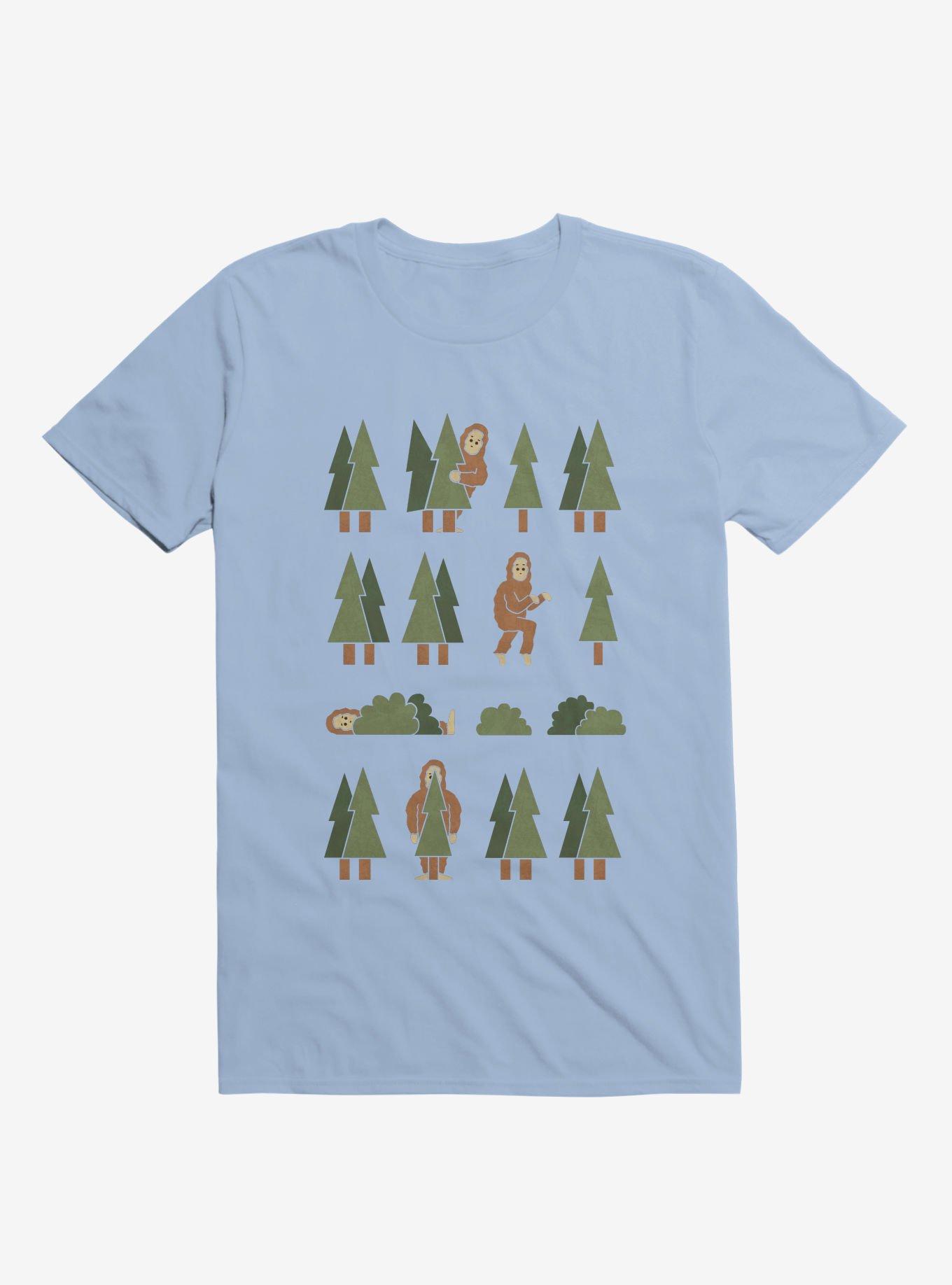 Bigfoot Forest Light Blue T-Shirt, , hi-res