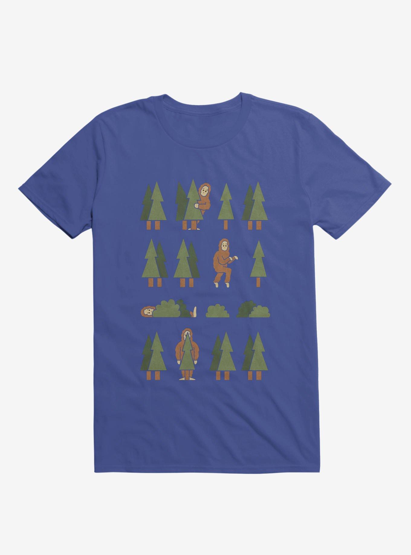 Bigfoot Forest Royal Blue T-Shirt, ROYAL, hi-res