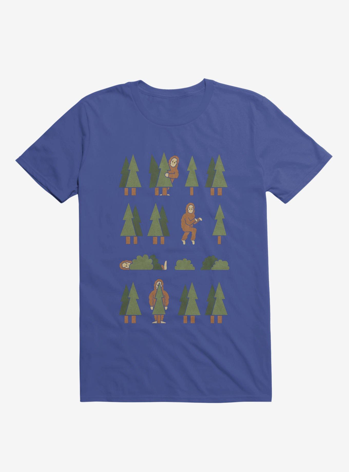 Bigfoot Forest Royal Blue T-Shirt, , hi-res
