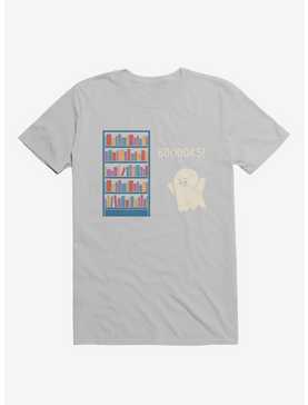 Booooks! Ghost Book Library Lover Ice Grey T-Shirt, , hi-res