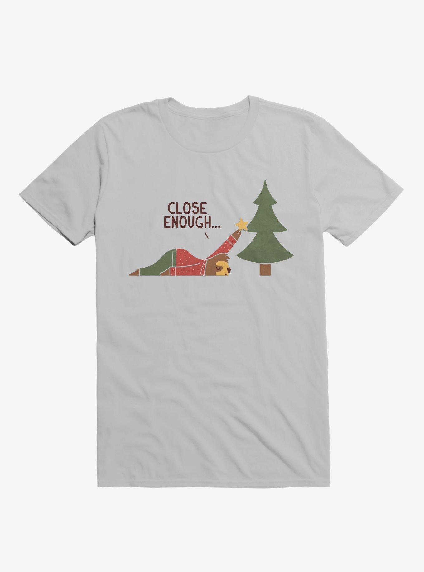 Sloth Close Enough Ice Grey T-Shirt, ICE GREY, hi-res