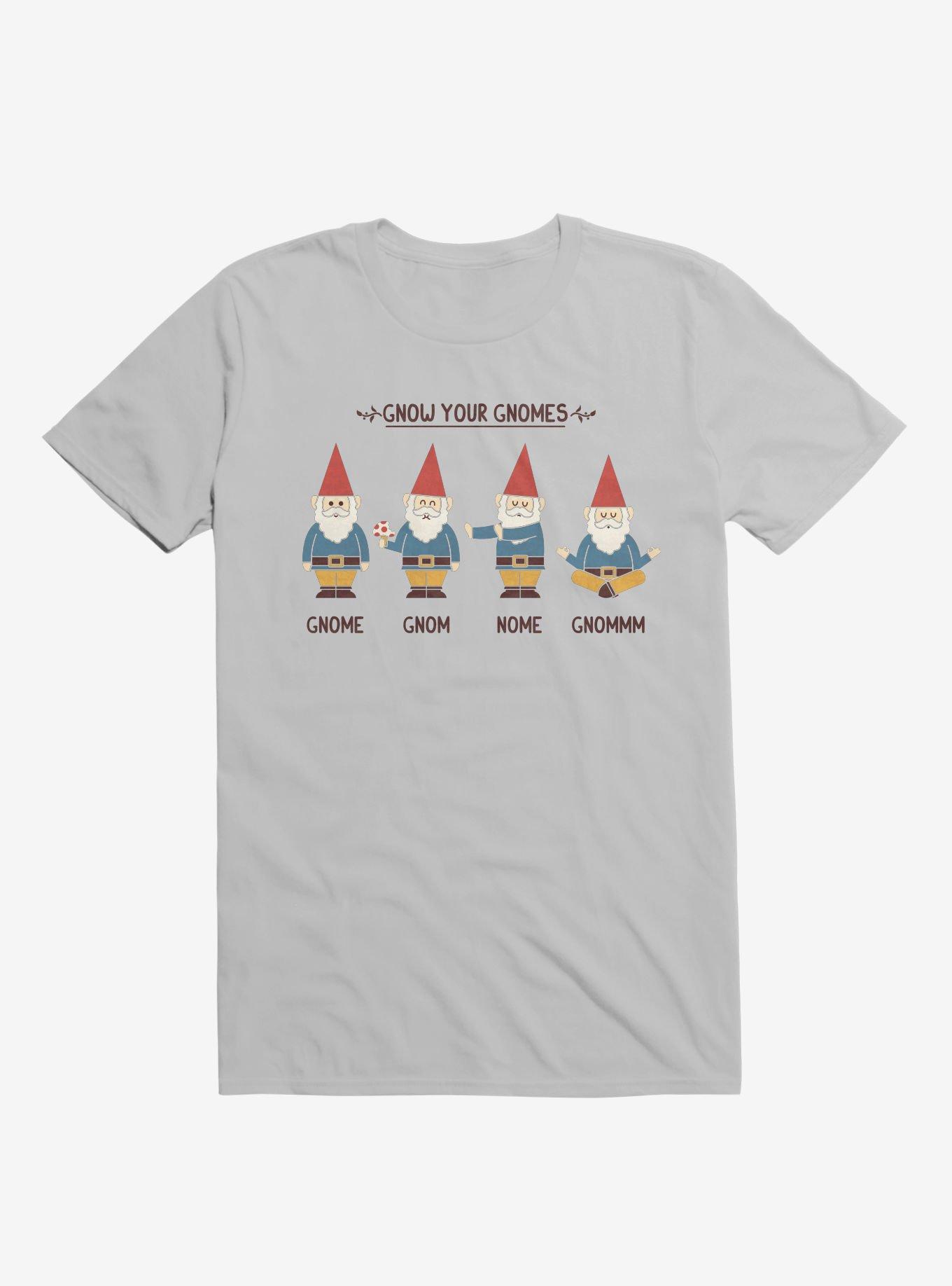 Gnow Your Gnomes Ice Grey T-Shirt, ICE GREY, hi-res