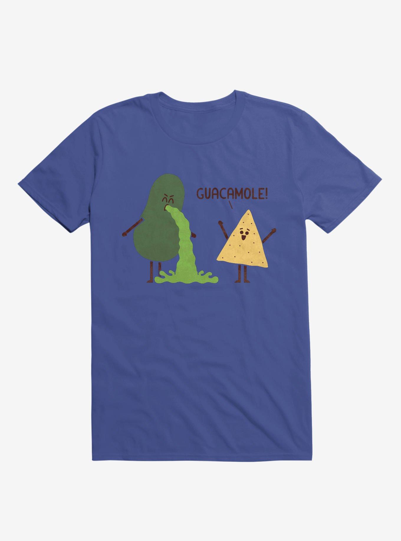 Guacamole Throw Up Royal Blue T-Shirt, ROYAL, hi-res