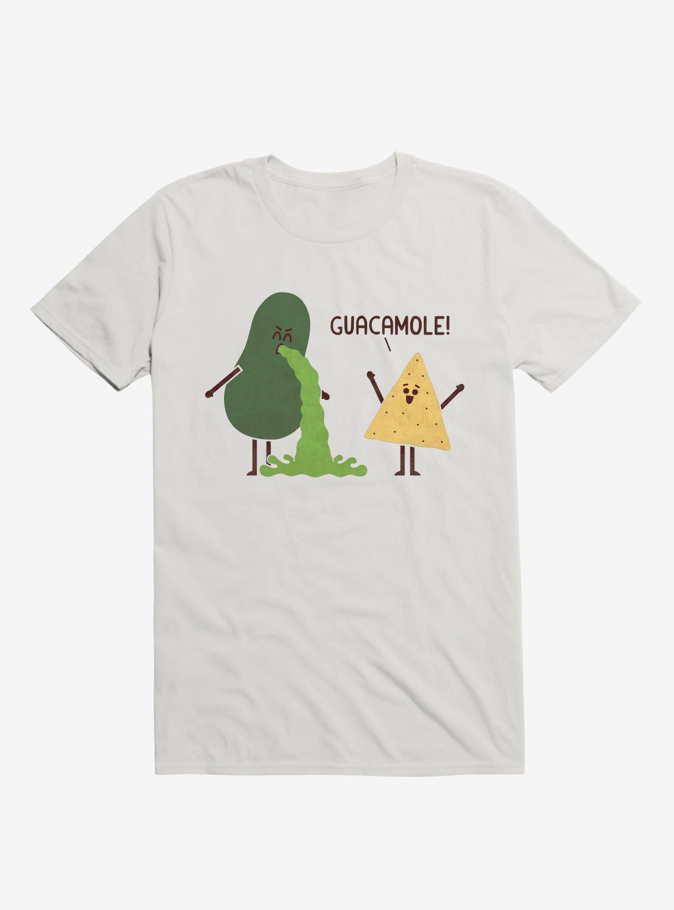 Guacamole Throw Up White T-Shirt, WHITE, hi-res