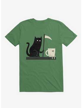 Impending Doom Cat Vs. Cup Irish Green T-Shirt, , hi-res