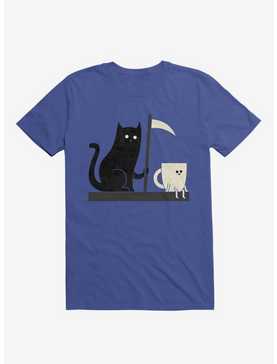 Impending Doom Cat Vs. Cup Royal Blue T-Shirt, , hi-res