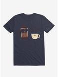 Coffee I Can't Take The Pressure Navy Blue T-Shirt, NAVY, hi-res