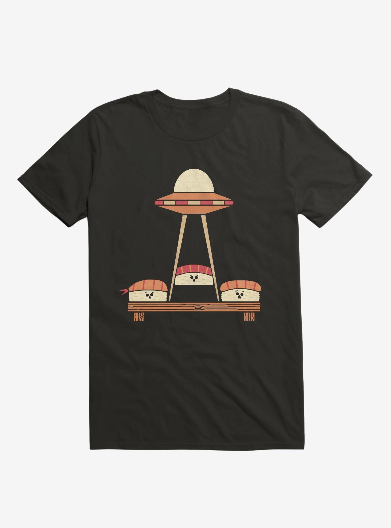 The Sushi Abduction Black T-Shirt, , hi-res