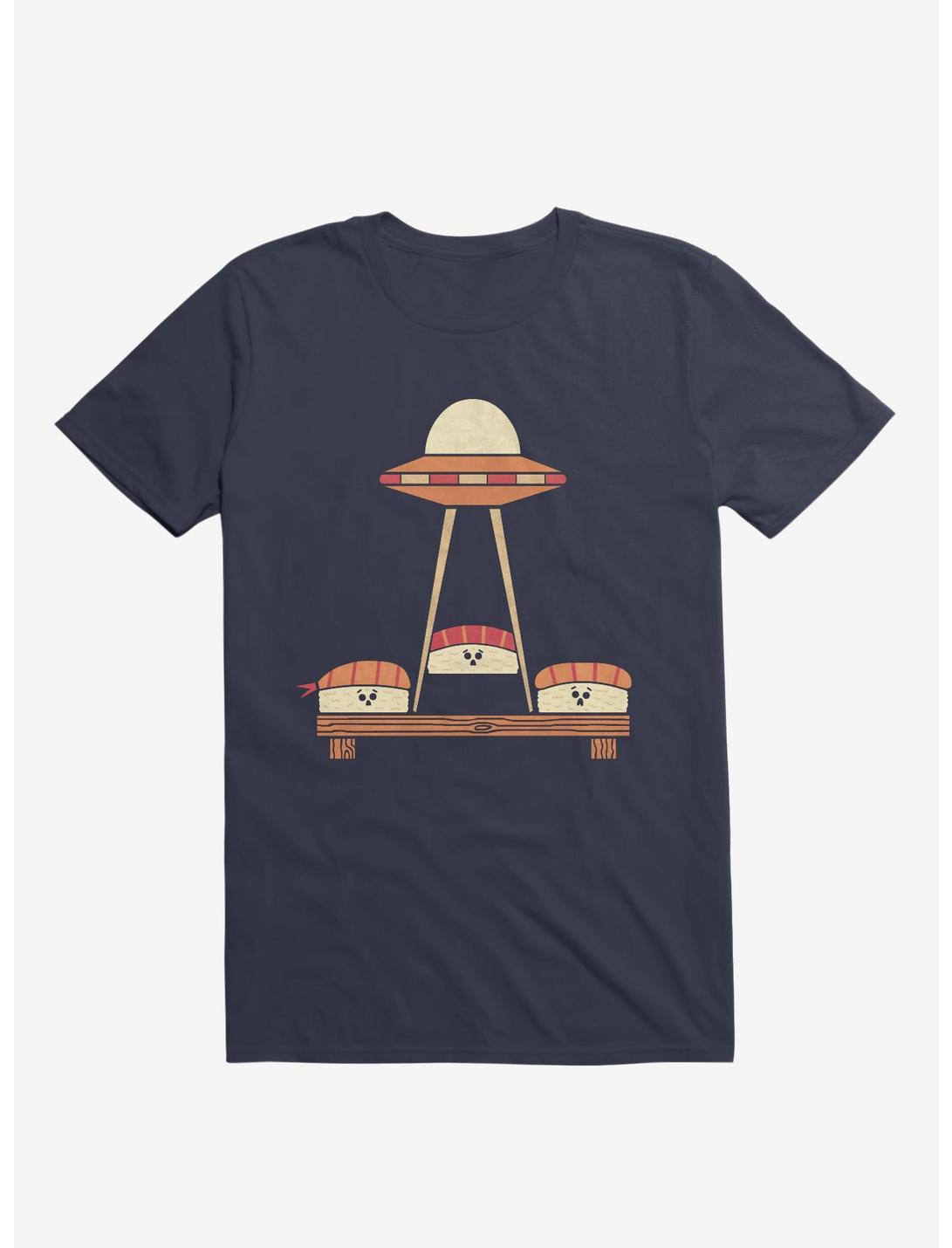 The Sushi Abduction Navy Blue T-Shirt, NAVY, hi-res