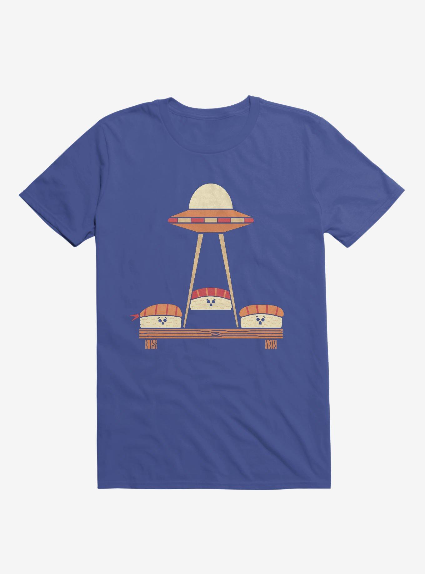 The Sushi Abduction Royal Blue T-Shirt, , hi-res