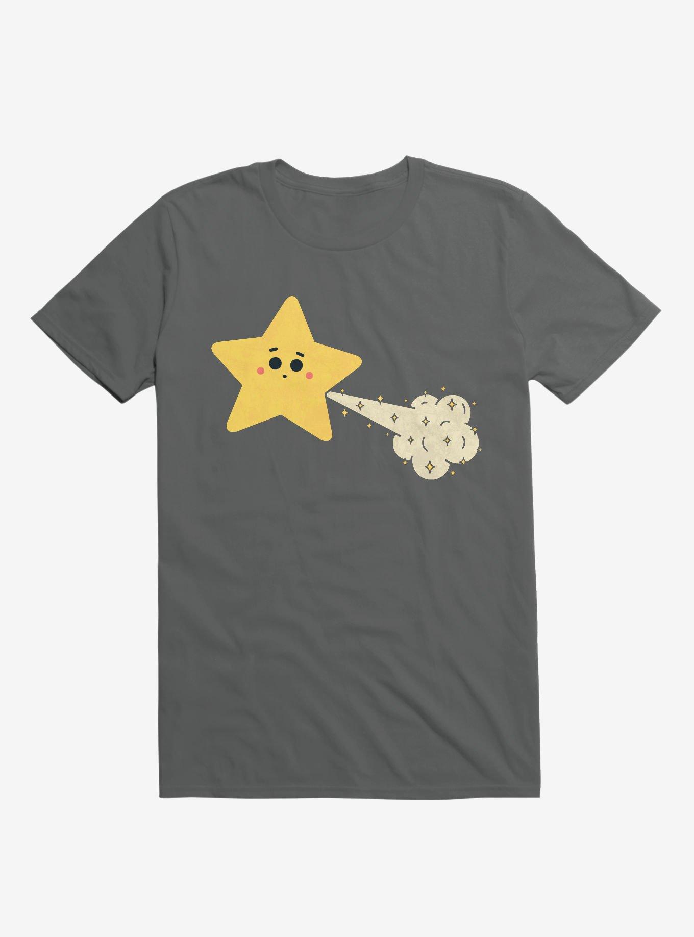 Sparkle Tooting Star Charcoal Grey T-Shirt, CHARCOAL, hi-res