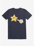 Sparkle Tooting Star Navy Blue T-Shirt, NAVY, hi-res