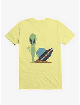 Alien UFO Crash Corn Silk Yellow T-Shirt, , hi-res