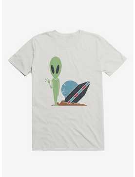 Alien UFO Crash White T-Shirt, , hi-res