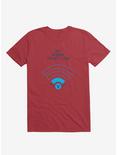 Angry Wi-Fi Hey! I'm Doing The Best I Can! Red T-Shirt, RED, hi-res