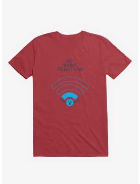 Angry Wi-Fi Hey! I'm Doing The Best I Can! Red T-Shirt, , hi-res