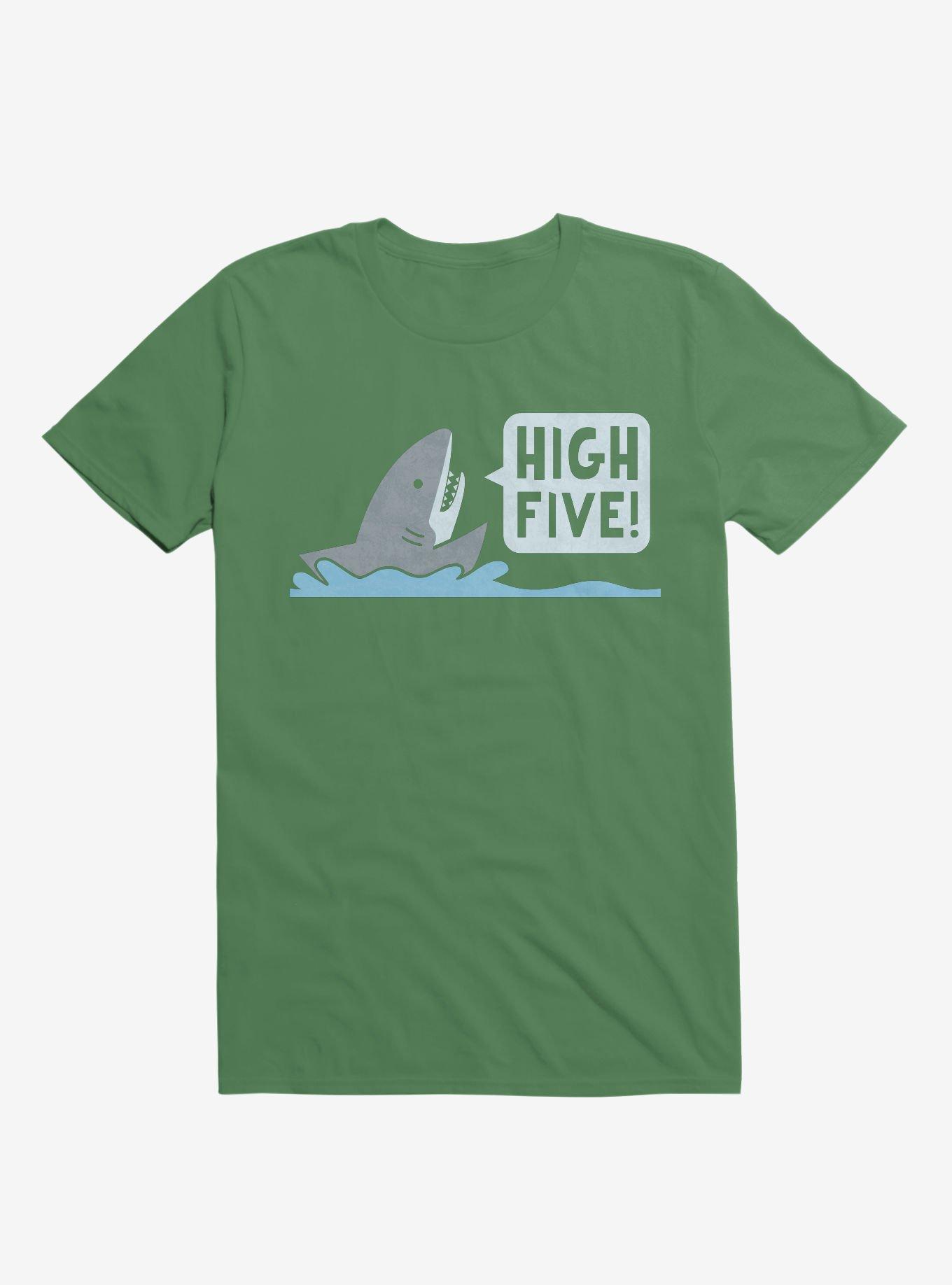 Shark High Five Irish Green T-Shirt