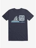 Shark High Five Navy Blue T-Shirt, NAVY, hi-res