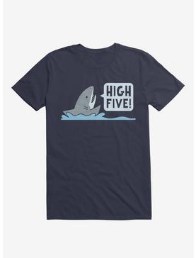Shark High Five Navy Blue T-Shirt, , hi-res