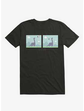 Dinosaur Meh-Teor Black T-Shirt, , hi-res