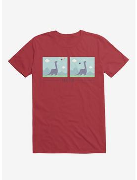 Dinosaur Meh-Teor Red T-Shirt, , hi-res