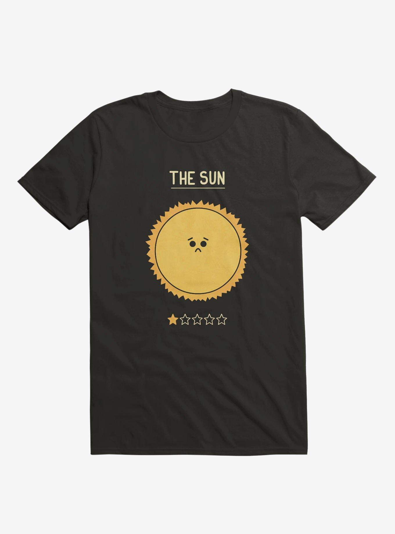 The Sun One Star Rating Black T-Shirt, , hi-res