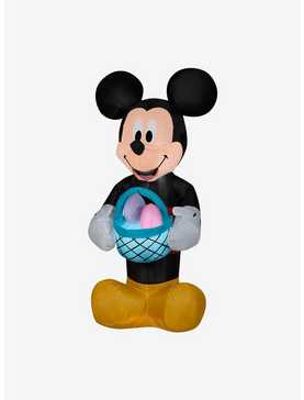 Disney Mickey Mouse Holding Easter Basket Airblown, , hi-res