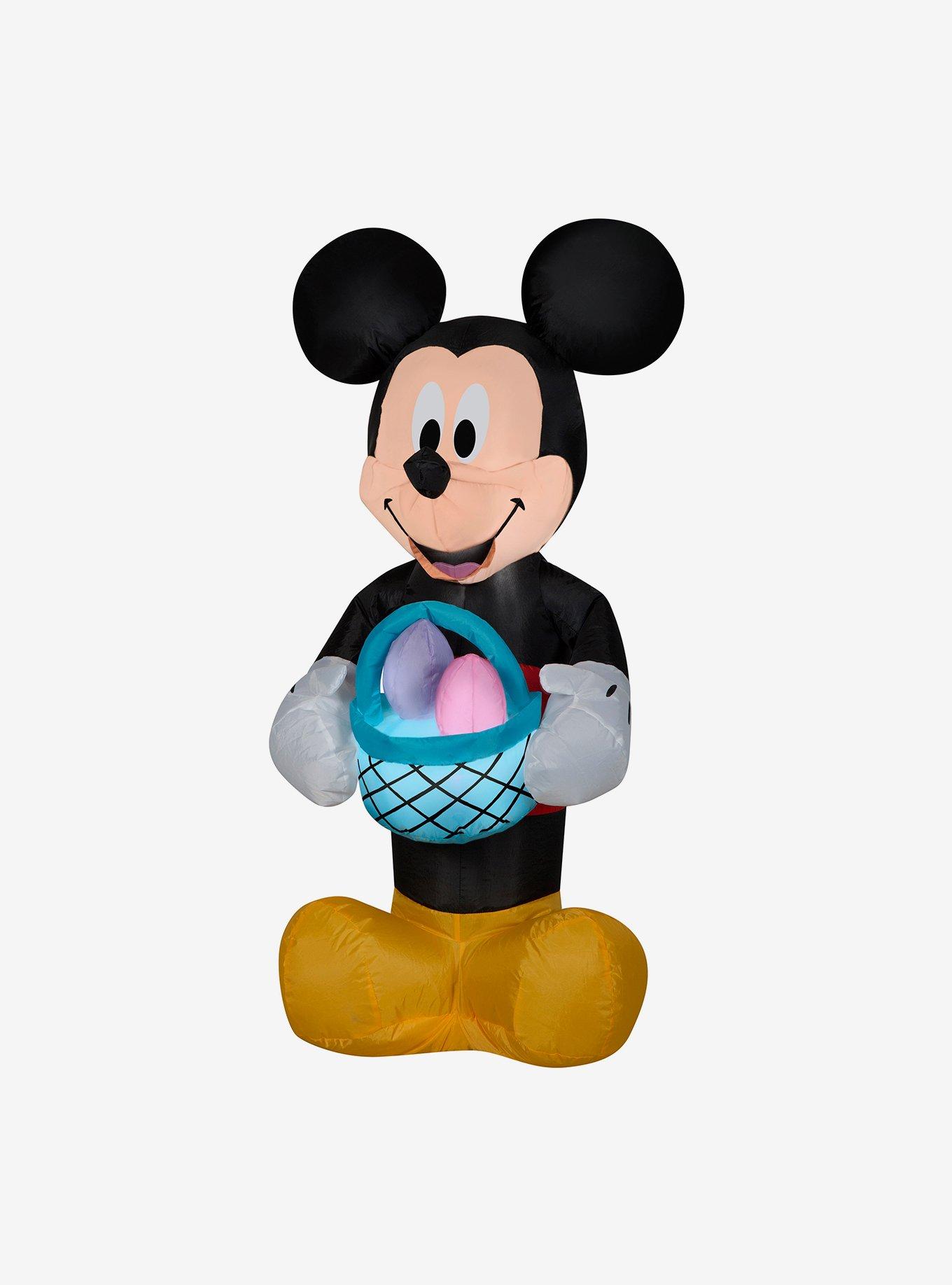 Disney Mickey Mouse Holding Easter Basket Airblown, , hi-res