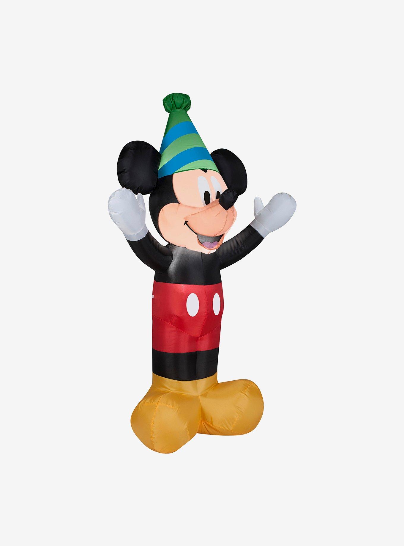 Disney Mickey Mouse With Party Hat Inflatable Décor, , hi-res