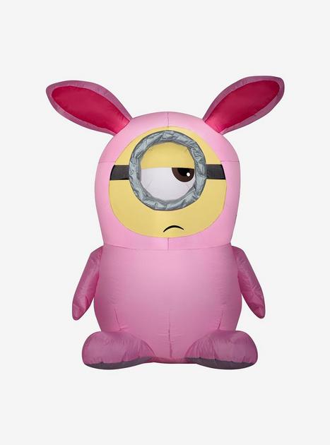 minion pink dress Minions Stuart In Pink Bunny Suit Universal Airblown