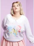 Disney Alice In Wonderland Lace Collar Girls Sweater Plus Size, MULTI, hi-res