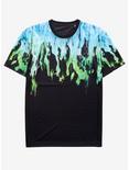 Neon Fire Sublimated T-Shirt, BLACK, hi-res
