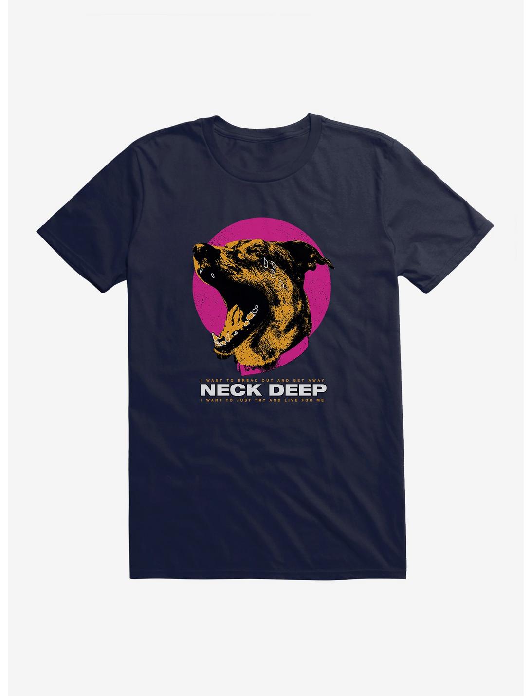 Neck Deep Crying Dog T-Shirt, , hi-res