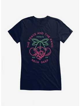Neck Deep The Peace And The Panic Cherry Skull Girls T-Shirt, , hi-res