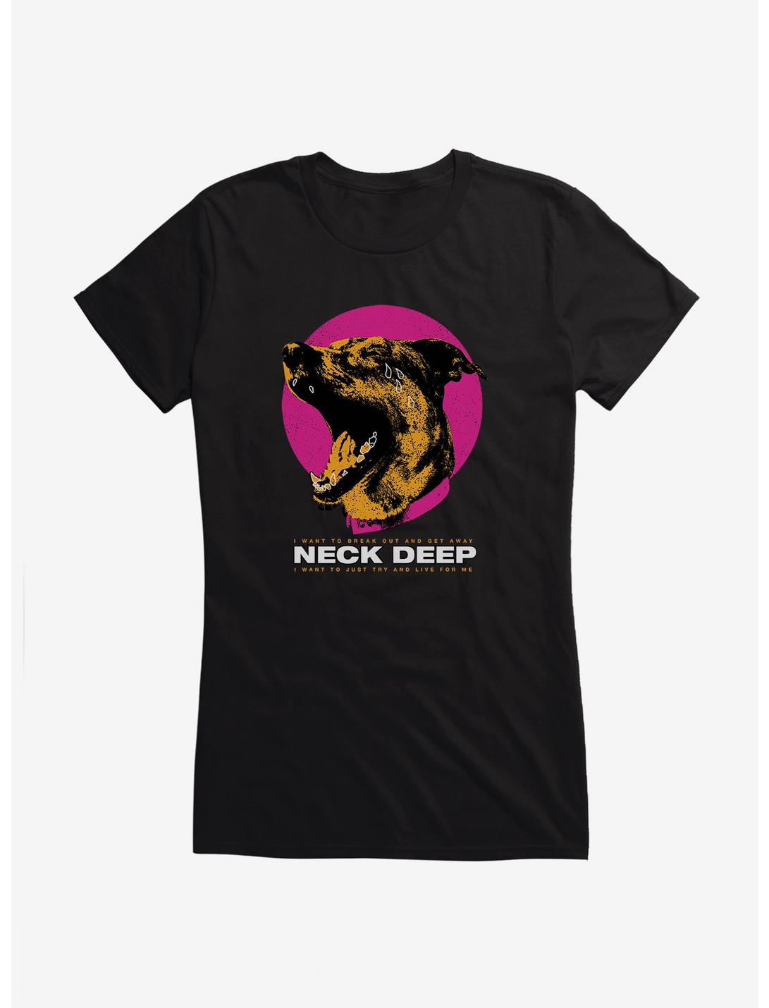 Neck Deep Crying Dog Girls T-Shirt, , hi-res