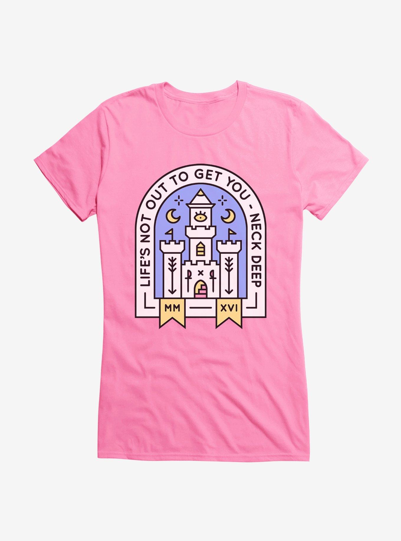 Neck Deep Life's Not Out To Get You Girls T-Shirt , CHARITY PINK, hi-res