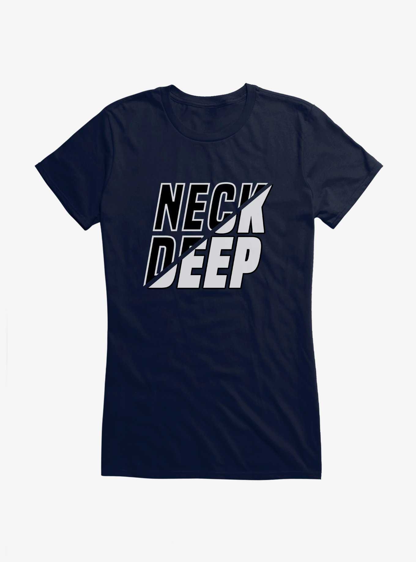 Neck Deep Split Script Girls T-Shirt, , hi-res