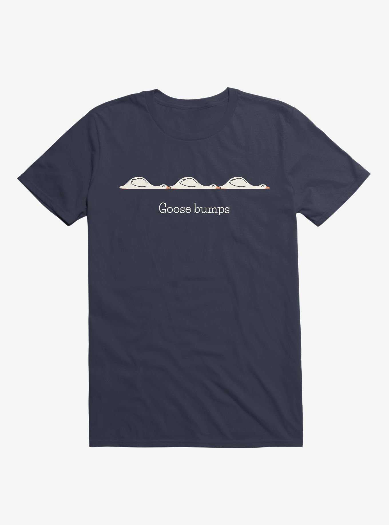 Goose Bumps Navy Blue T-Shirt, , hi-res